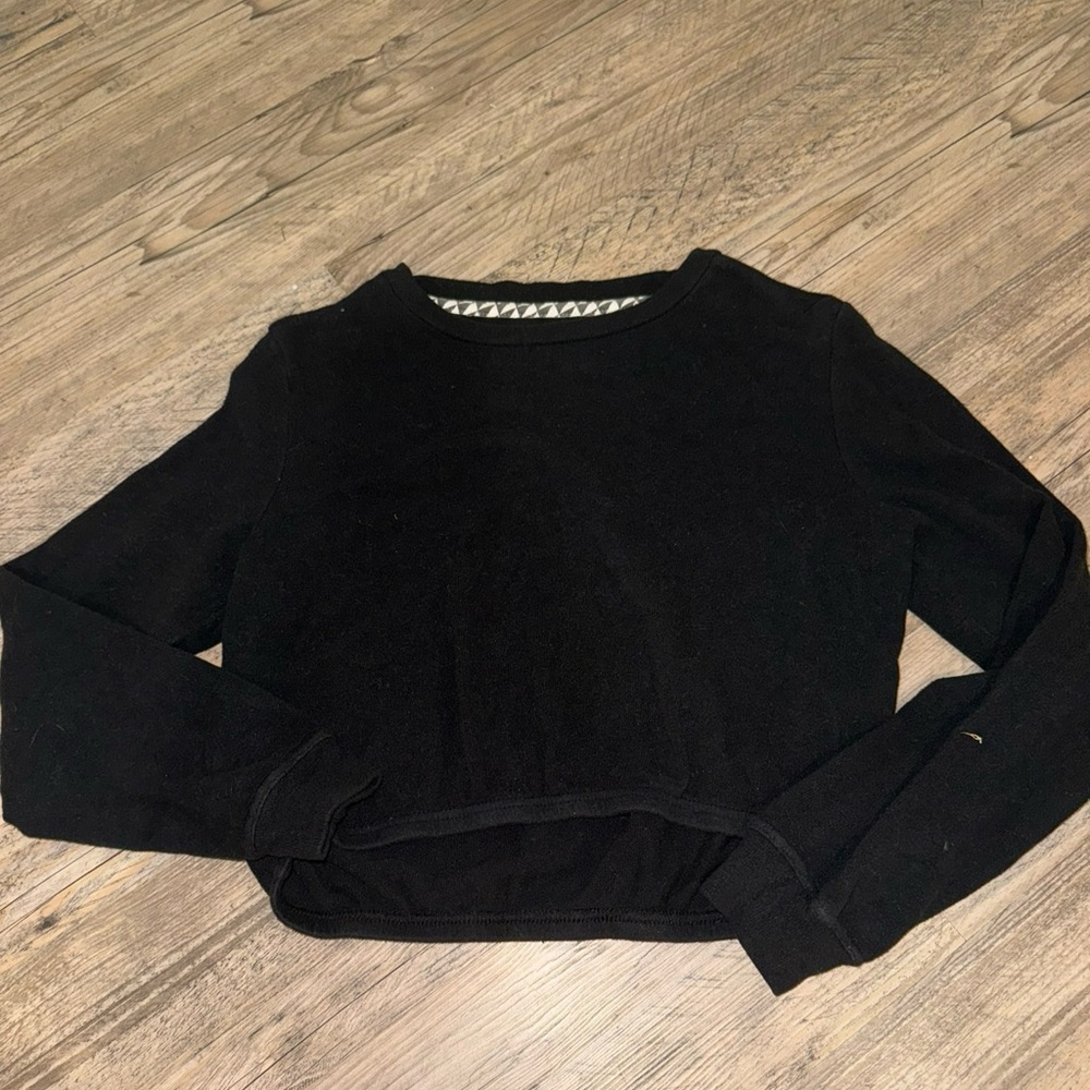 Black Cropped Sweater